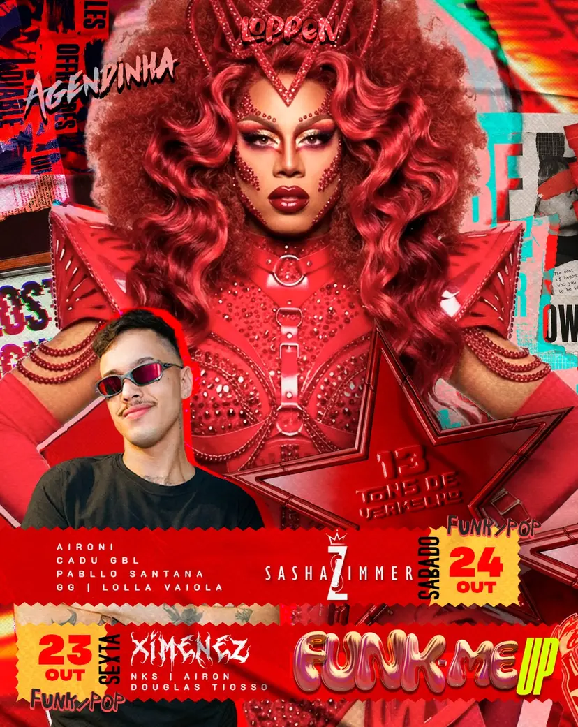 Flyer de Airon, Tiosso, DJ Ximenes e DJ NKS