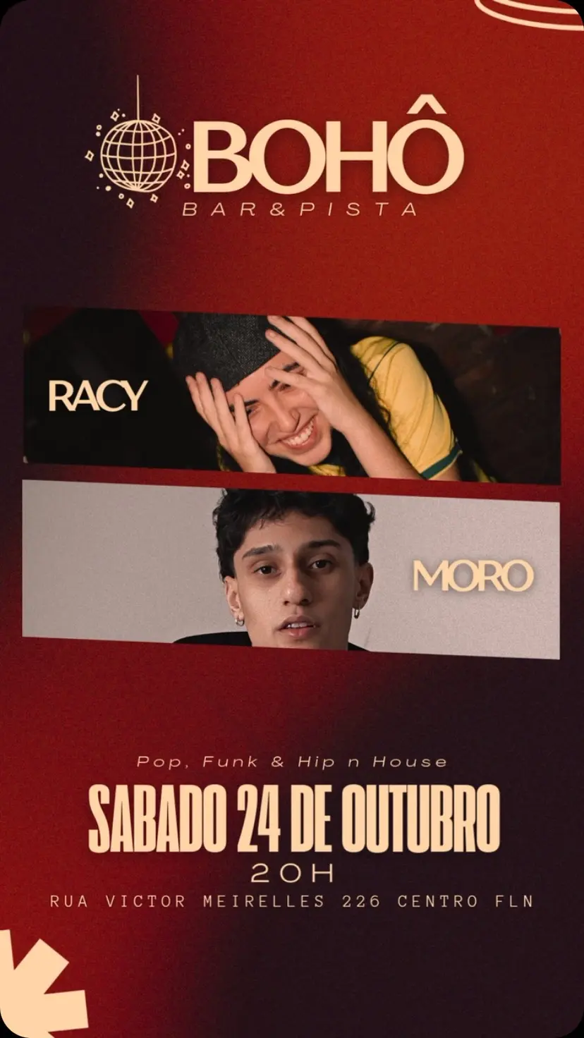 Flyer de Racy & Moro