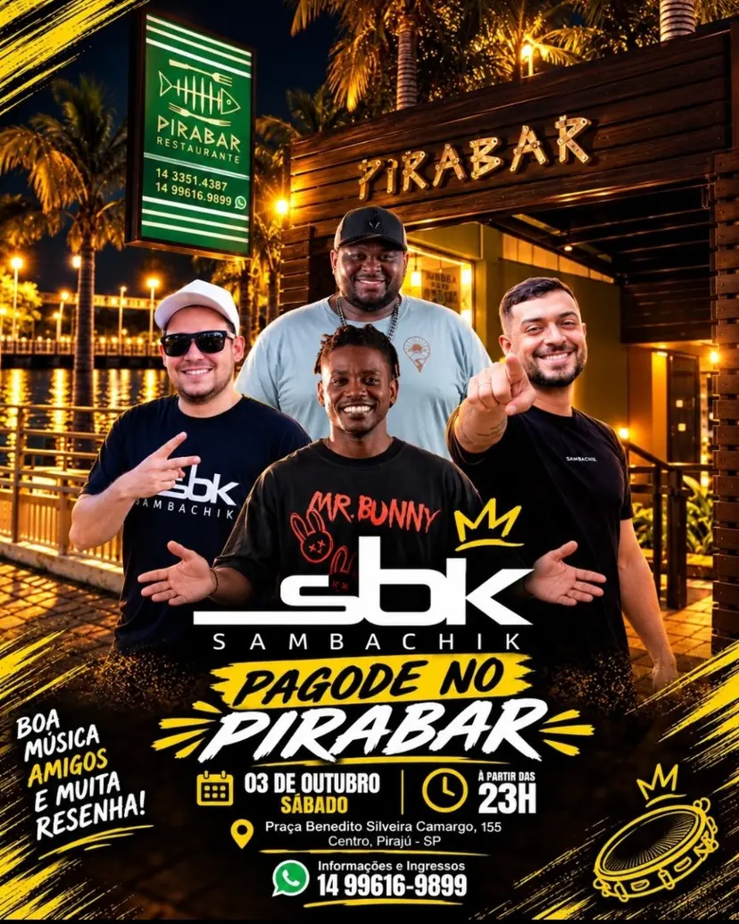 Flyer de Sambachik Sbk Sambachik e SambaChik