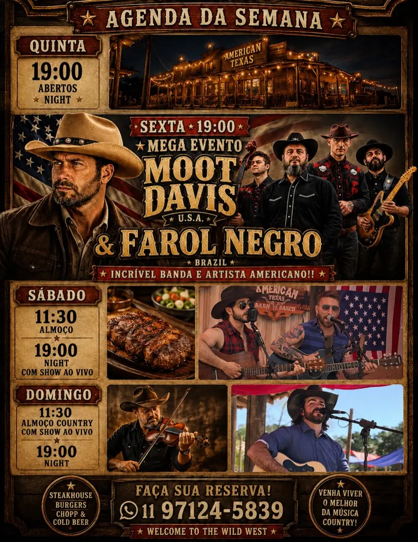 Flyer de Jorge Delucca - The Cowboy's Destiny