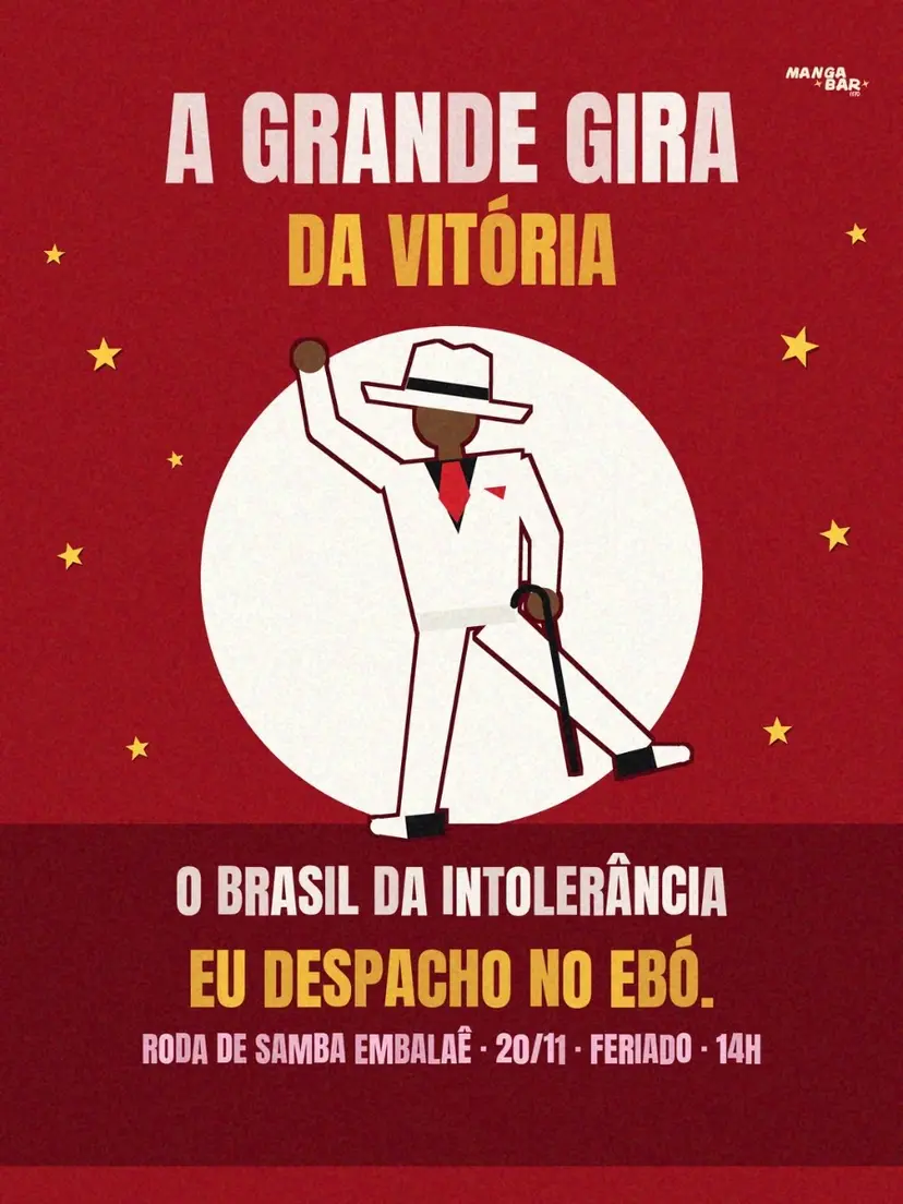 Flyer de Embalaê Roda de Samba
