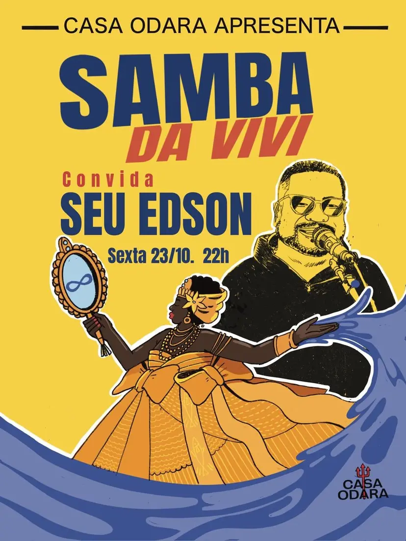 Flyer de Samba do Edson Costa