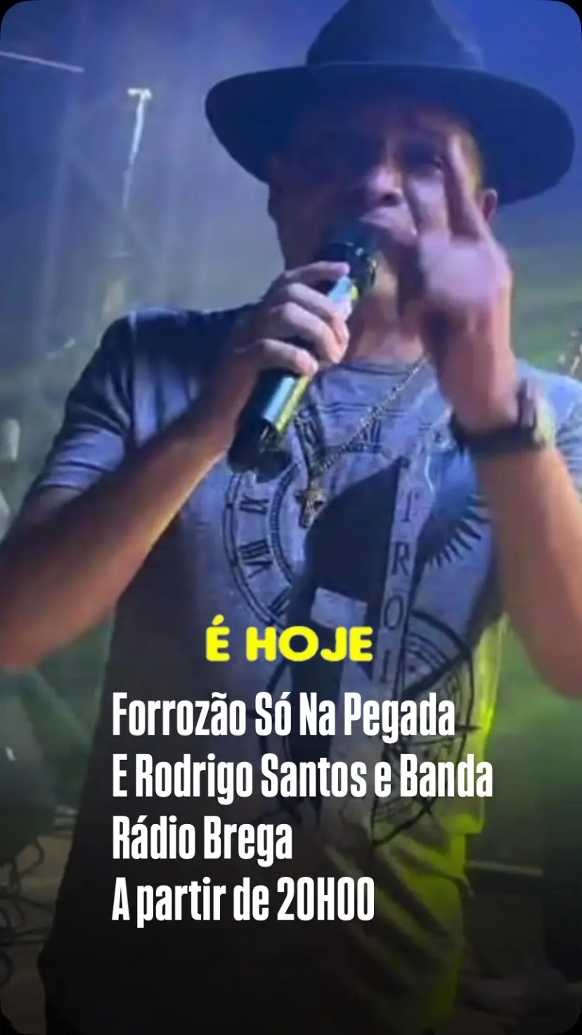 Flyer de Forrozão Só Na Pegada e Rodrigo Santos e Banda Rádio Brega
