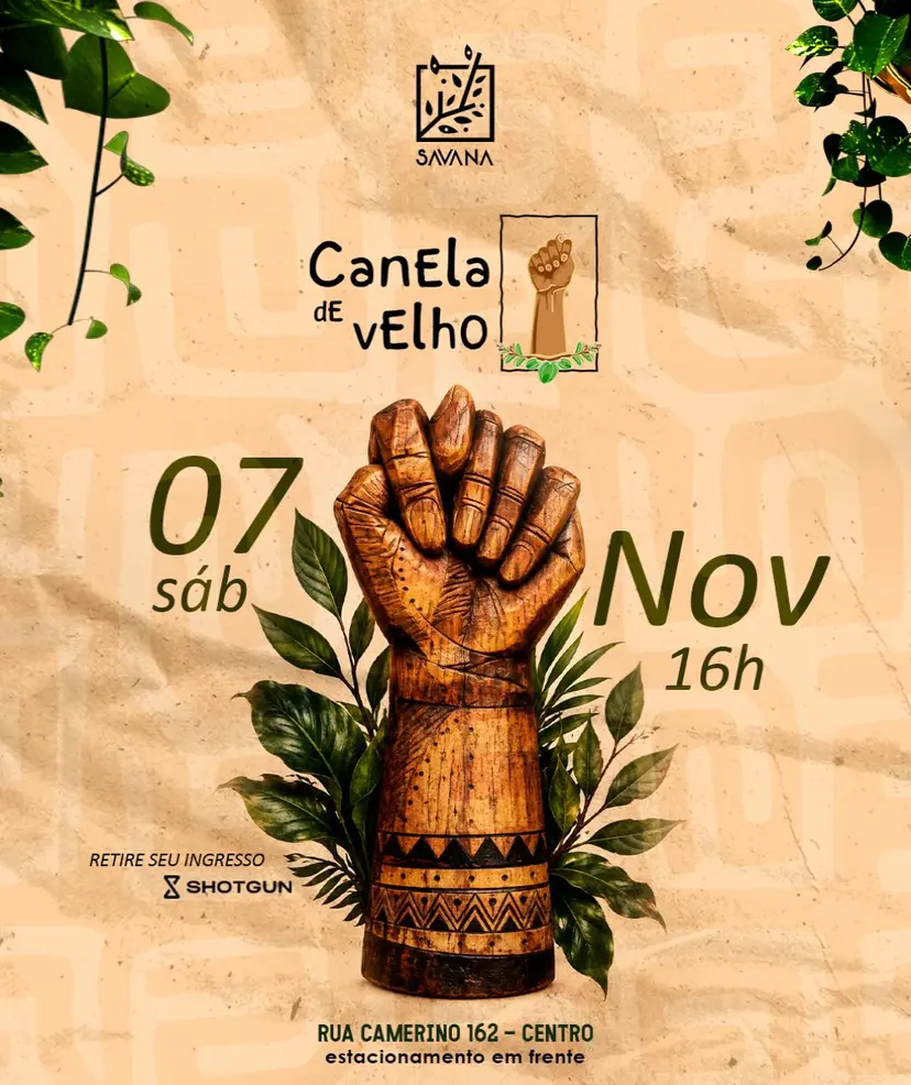 Flyer de Canela de Velho