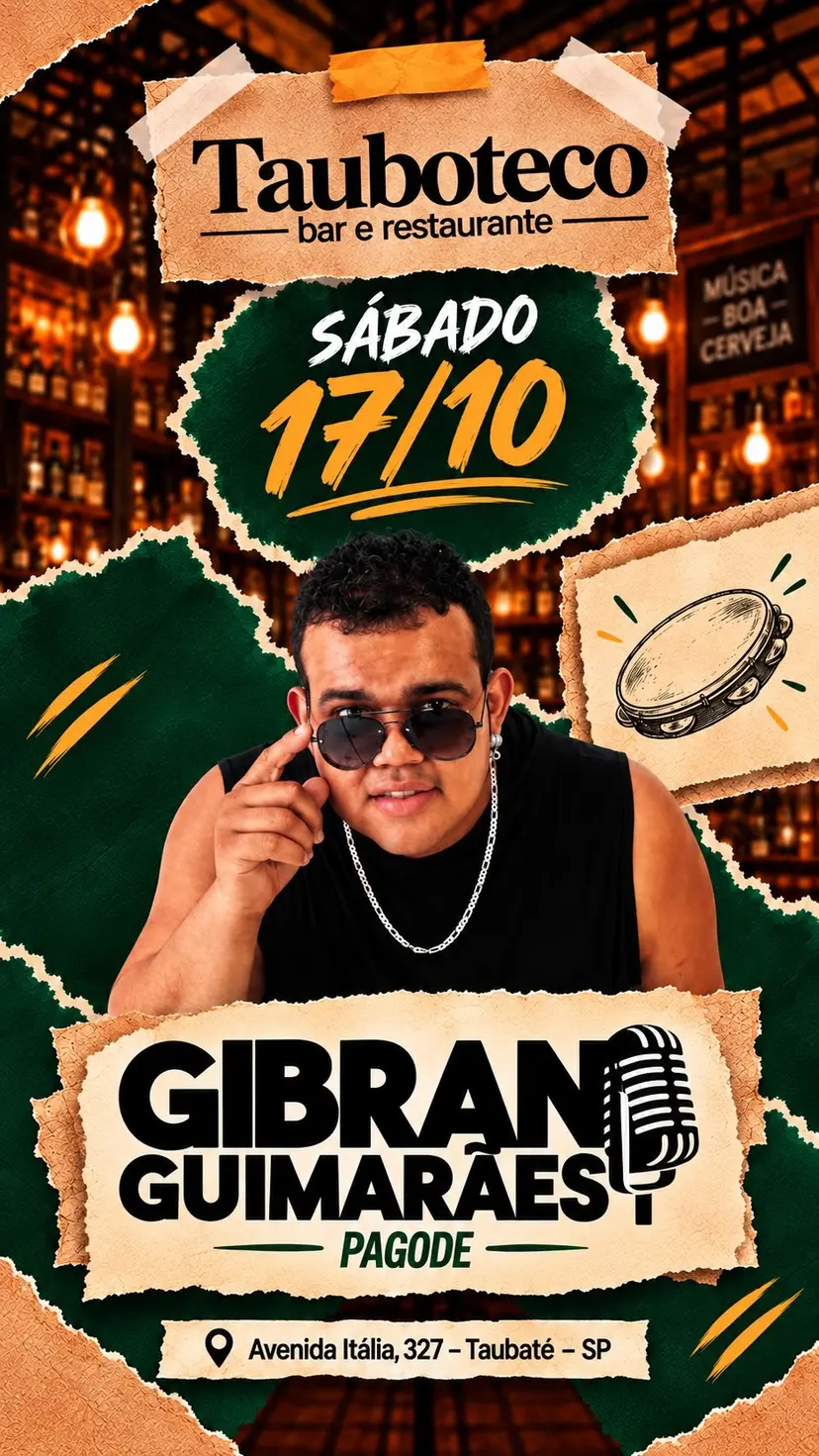 Flyer de Gibran Guimaraes