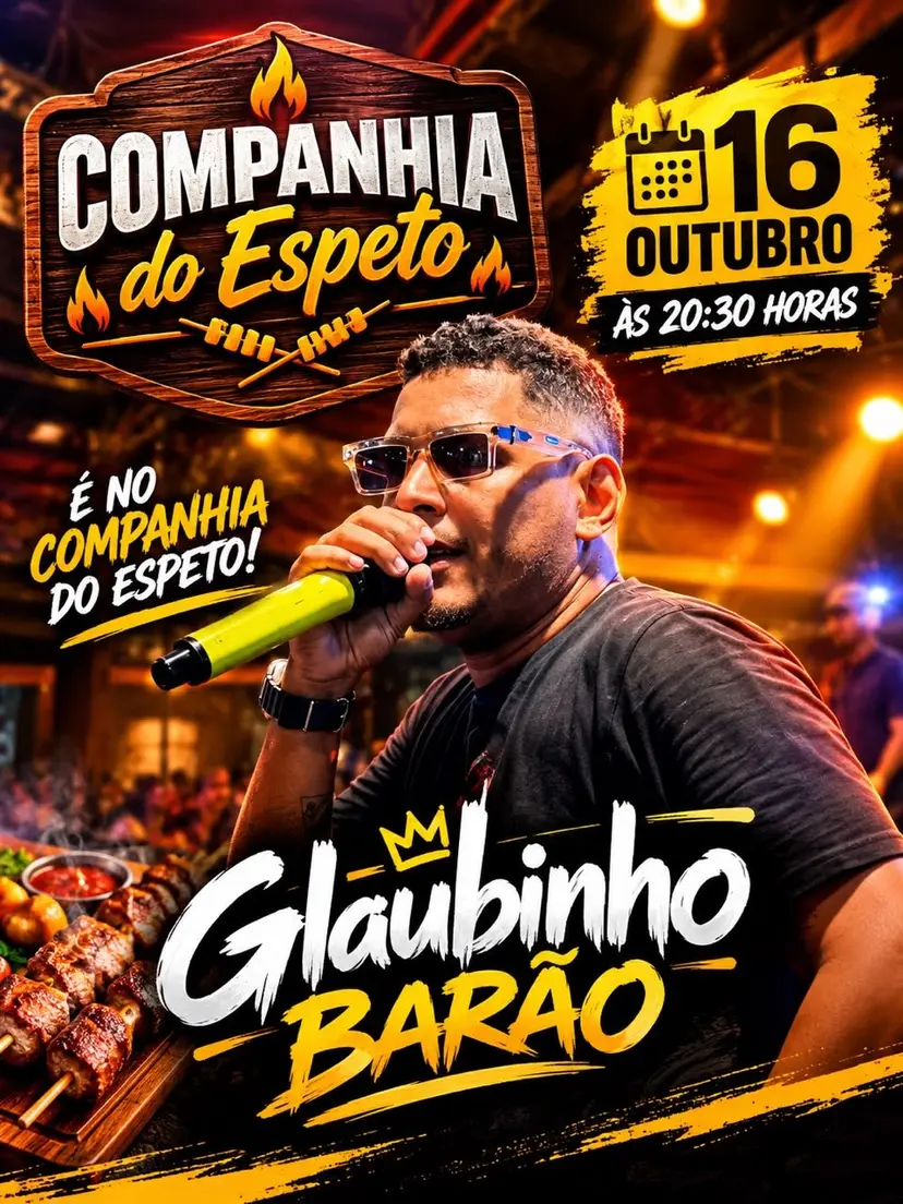 Flyer de Glaubinho Barão