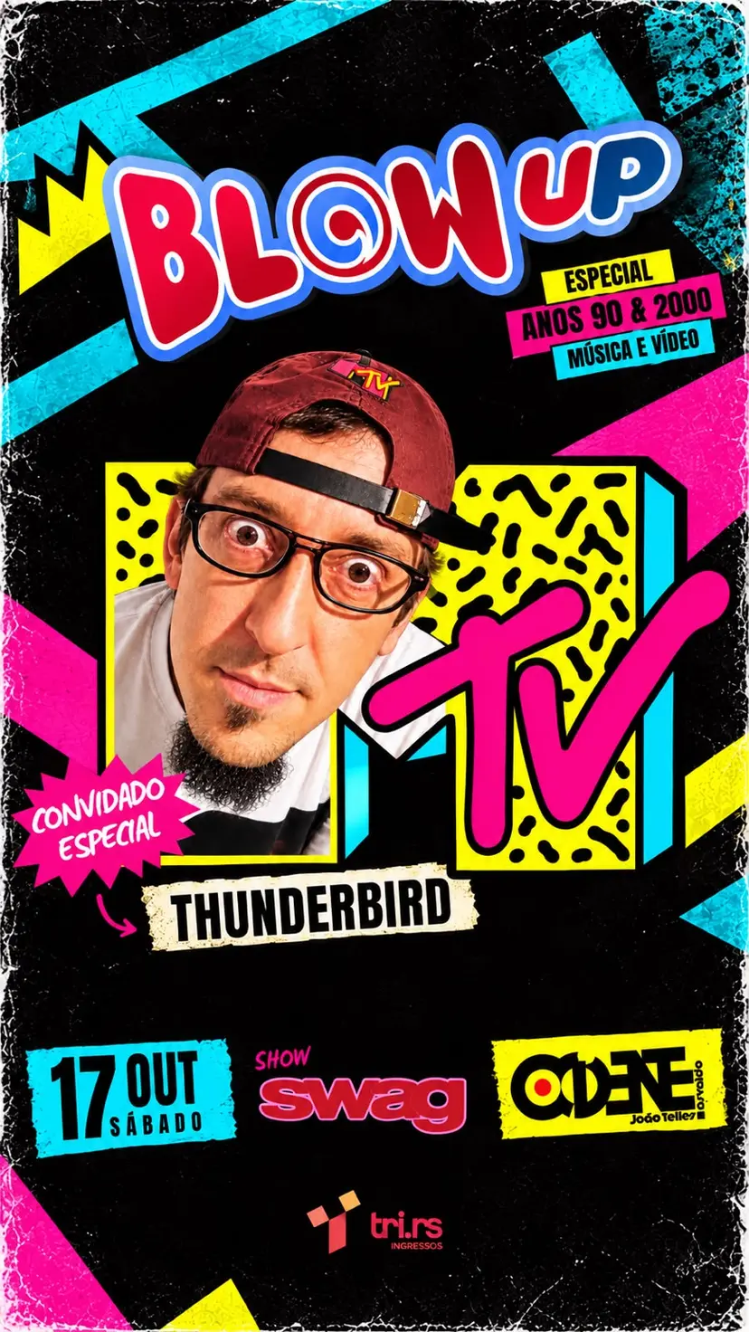 Flyer de Chinepe, A BLOW UP CREW, THUNDERBIRD e Swag