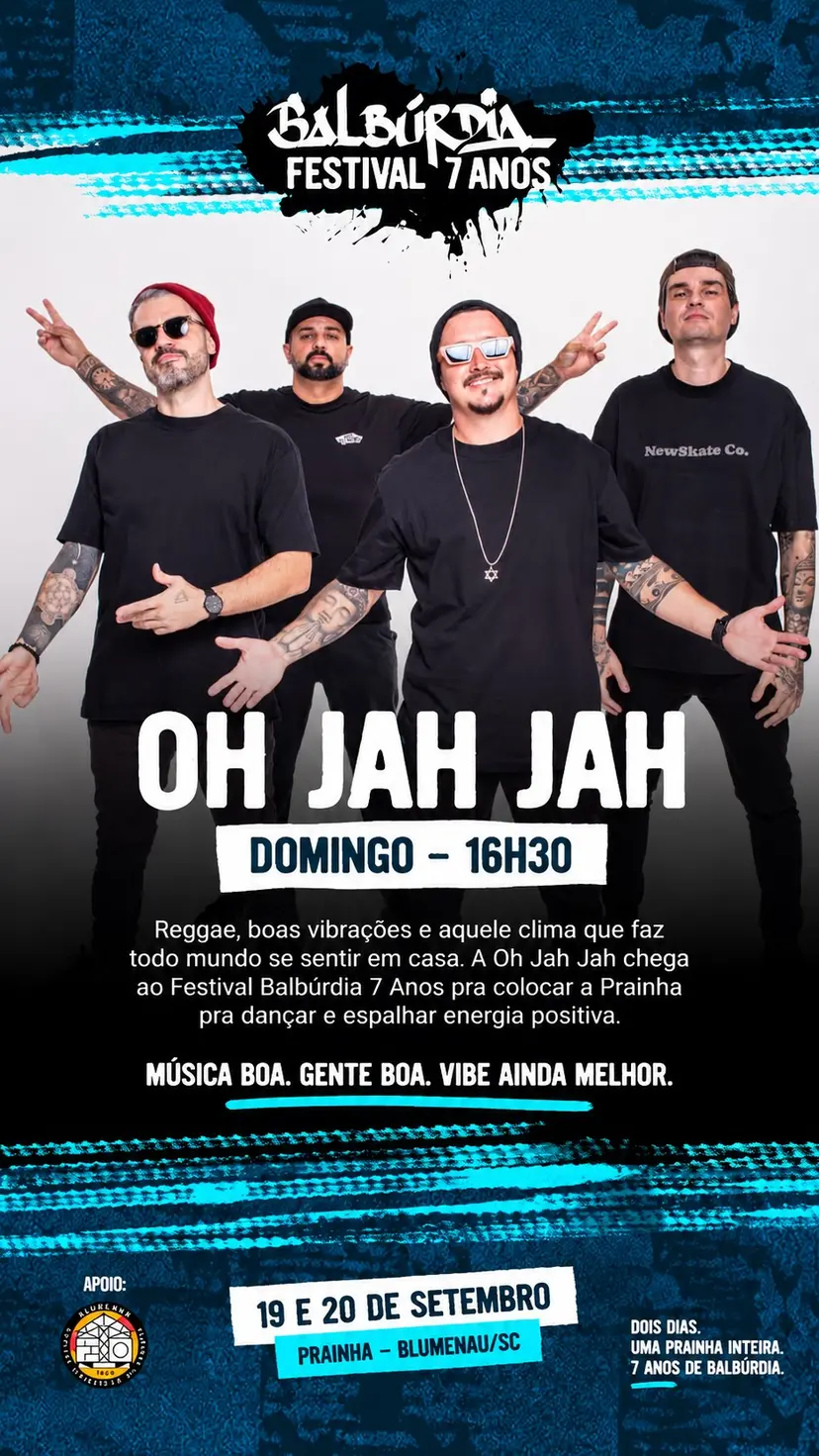 Flyer de Oh Jah Jah