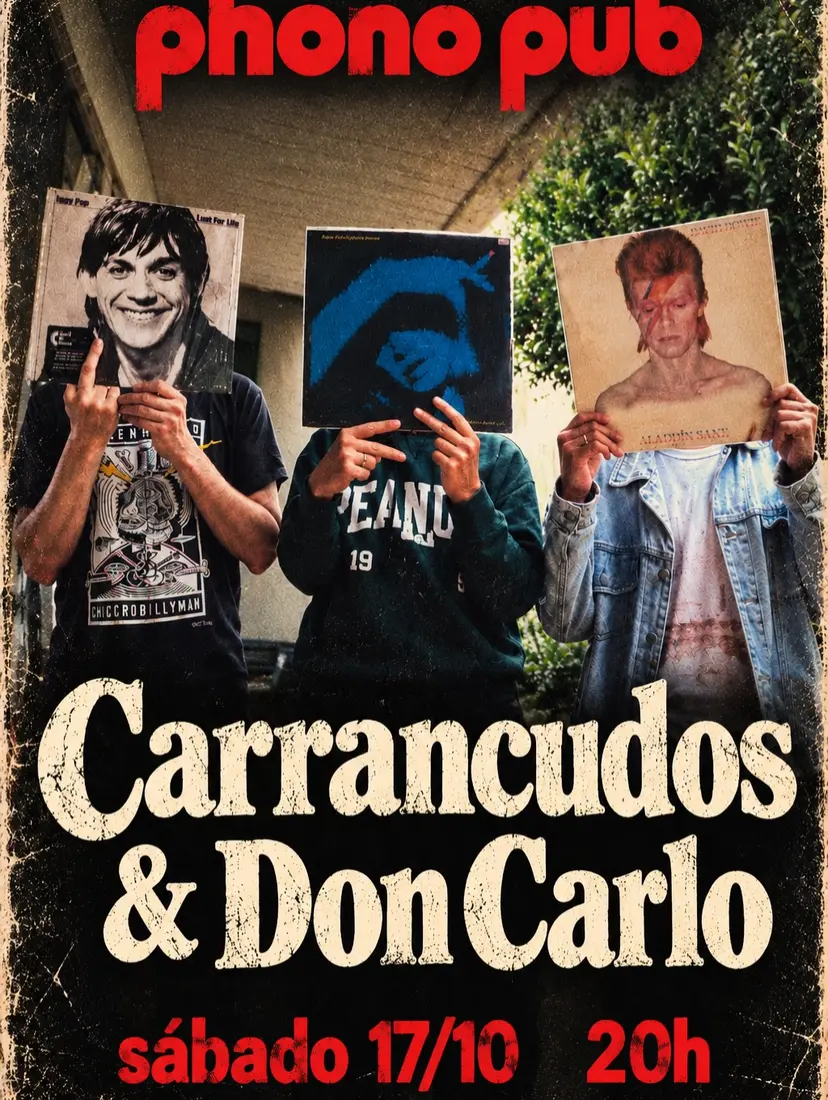 Flyer de Carrancudos e Don Carlo