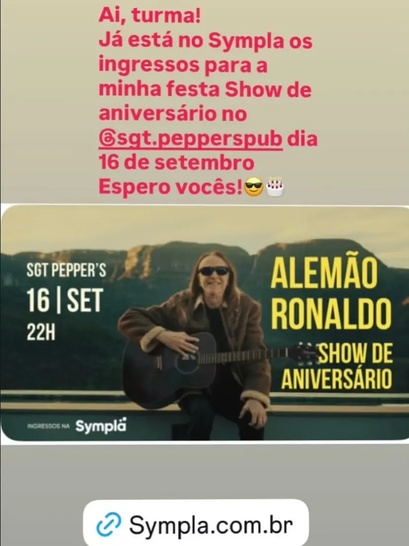 Flyer de Alemão Ronaldo, Bandaliera e Taranatiriça