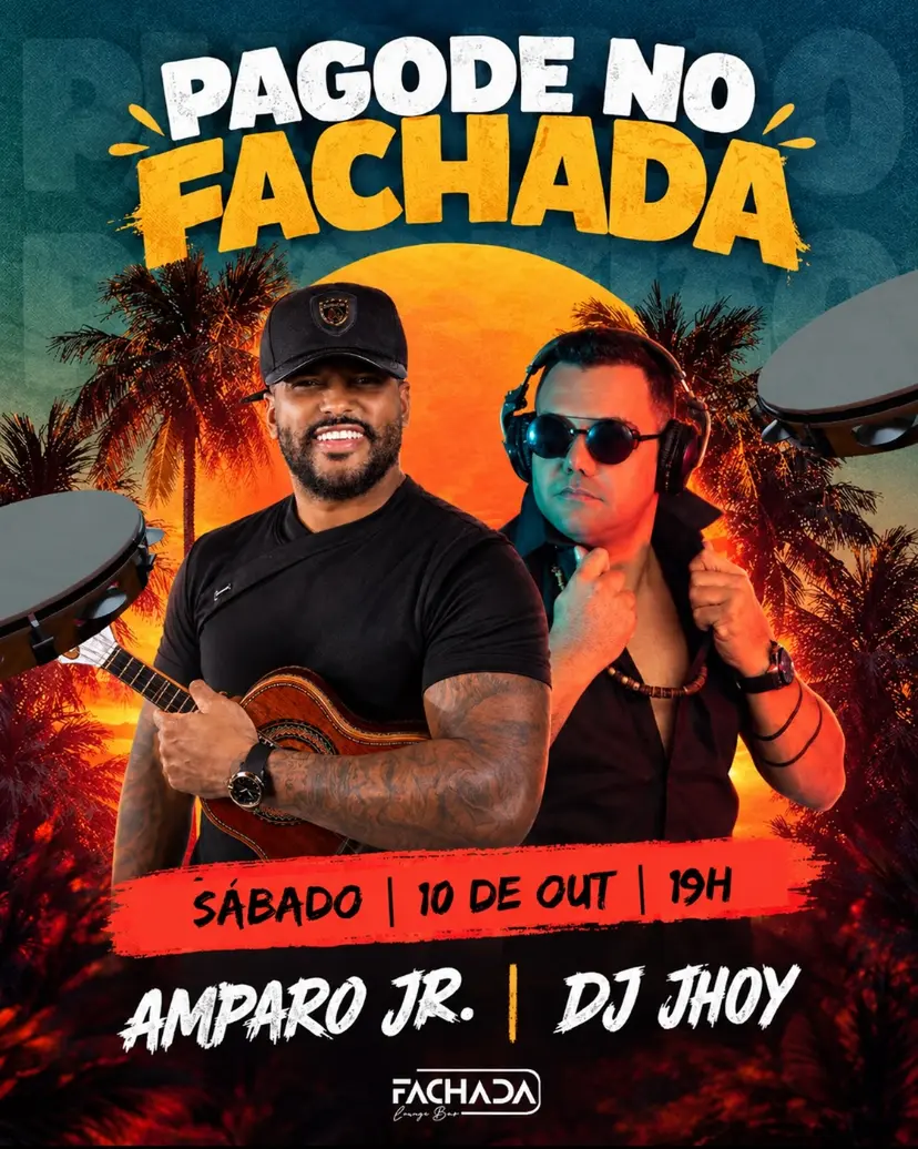 Flyer de Amparo Jr e Dj Jhoy
