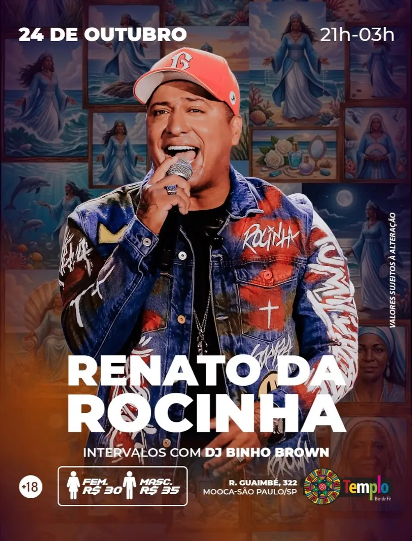 Flyer de Renato da Rocinha