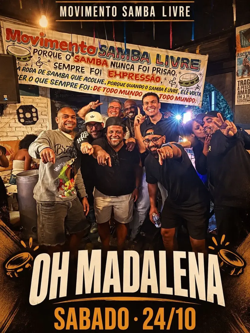 Flyer de Movimento Samba Livre
