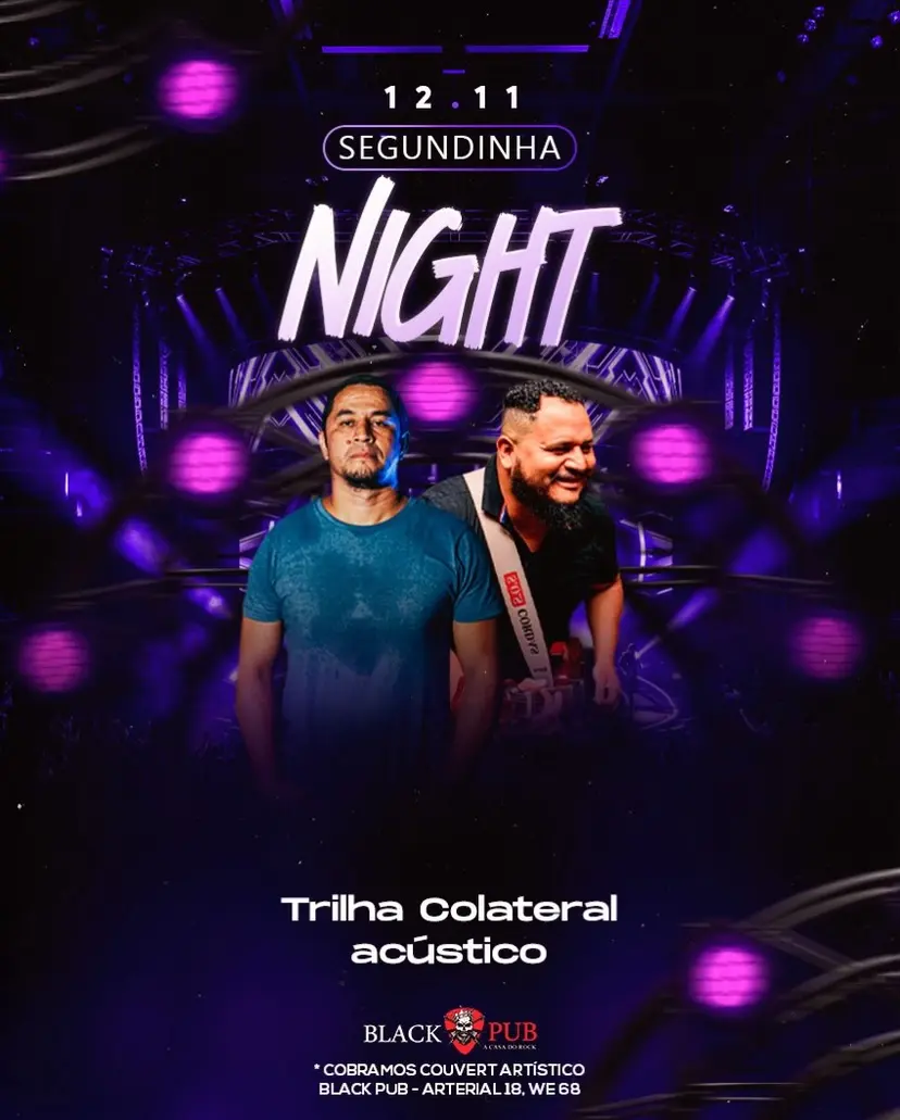 Flyer de Trilha Colateral acústico