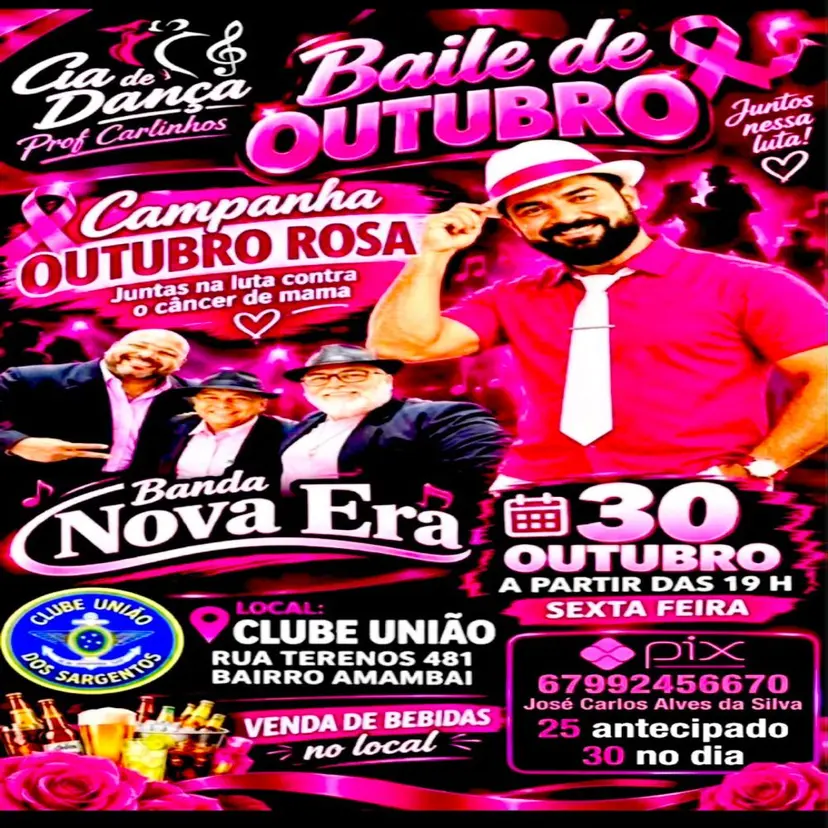 Flyer de Banda Nova Era
