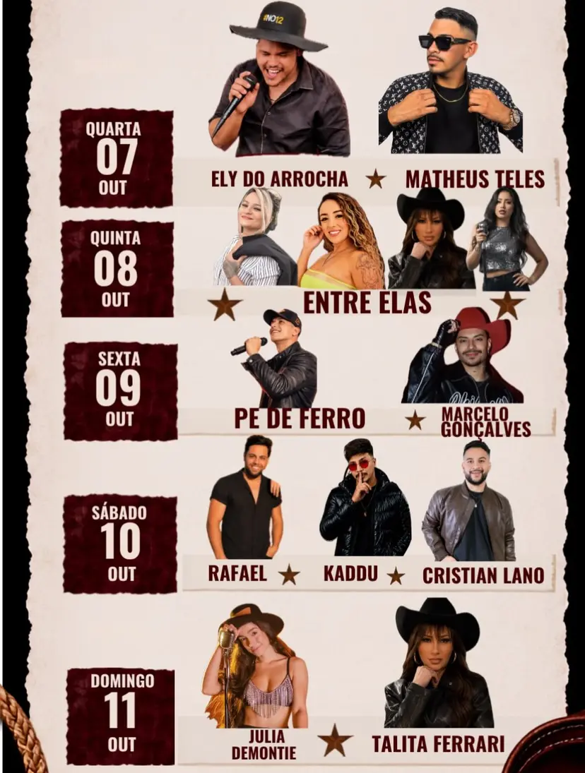 Flyer de ELY DO ARROCHA e MATHEUS TELES