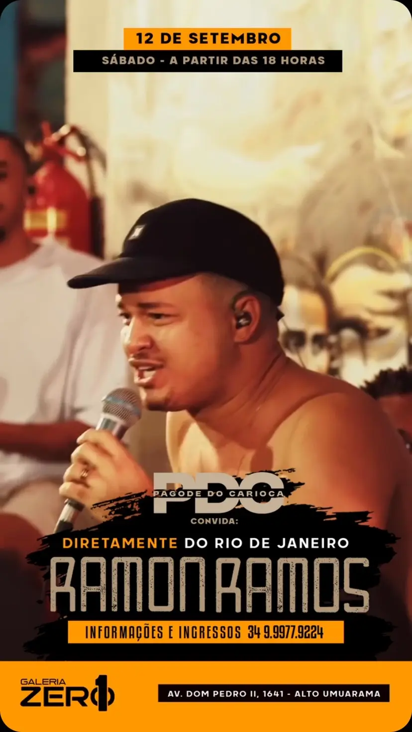 Flyer de Pagode do Carioca e Ramon Ramos