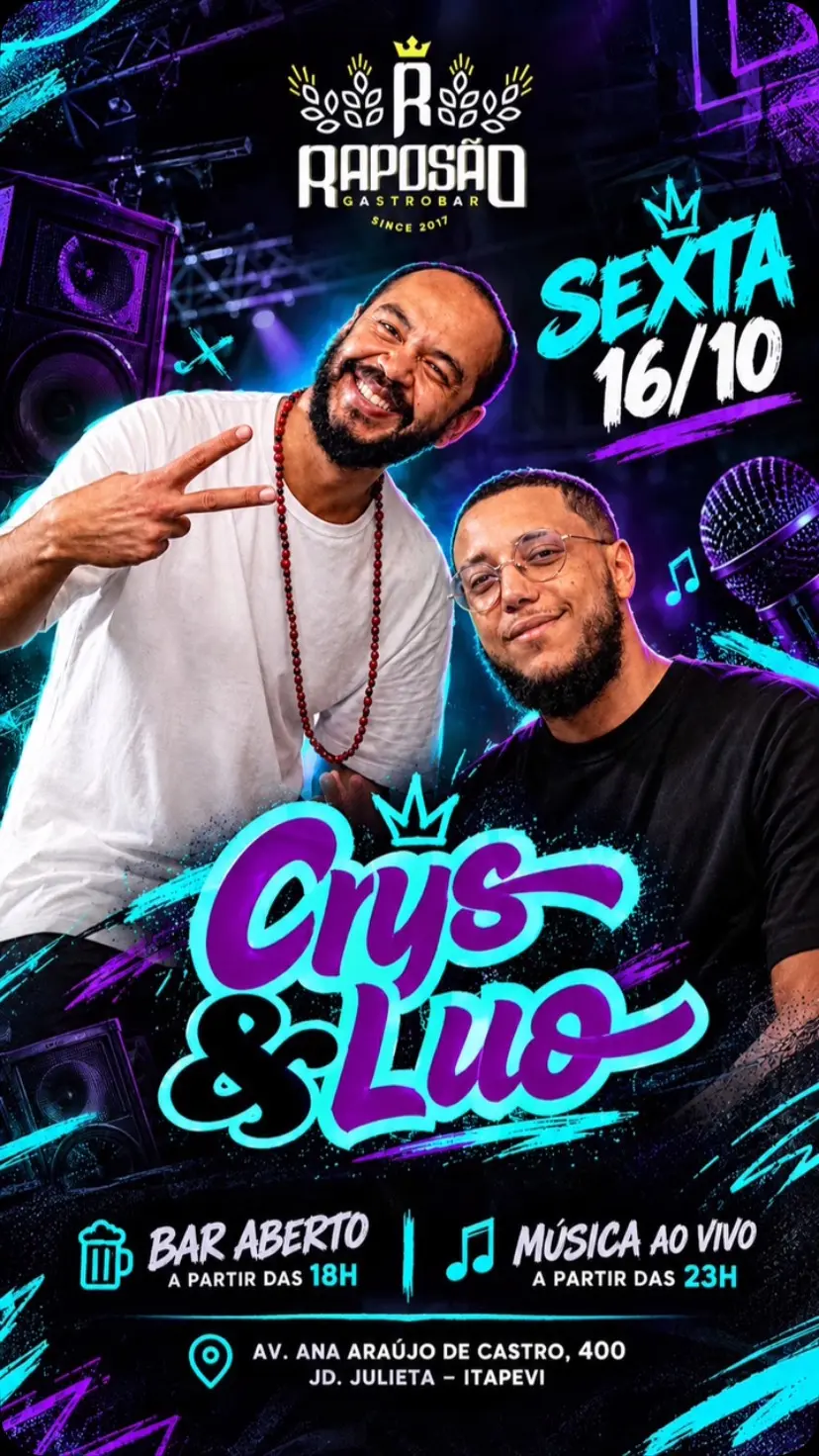 Flyer de Crys e Luo