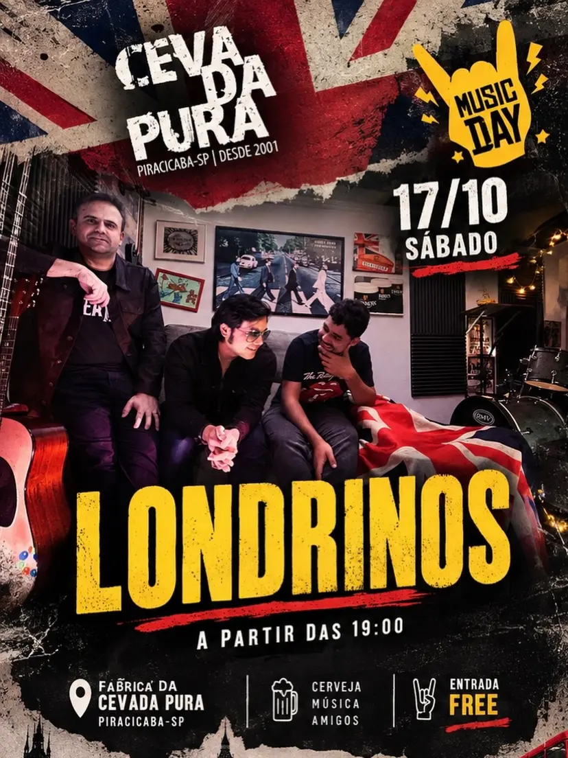 Flyer de Os Londrinos e Londrinos