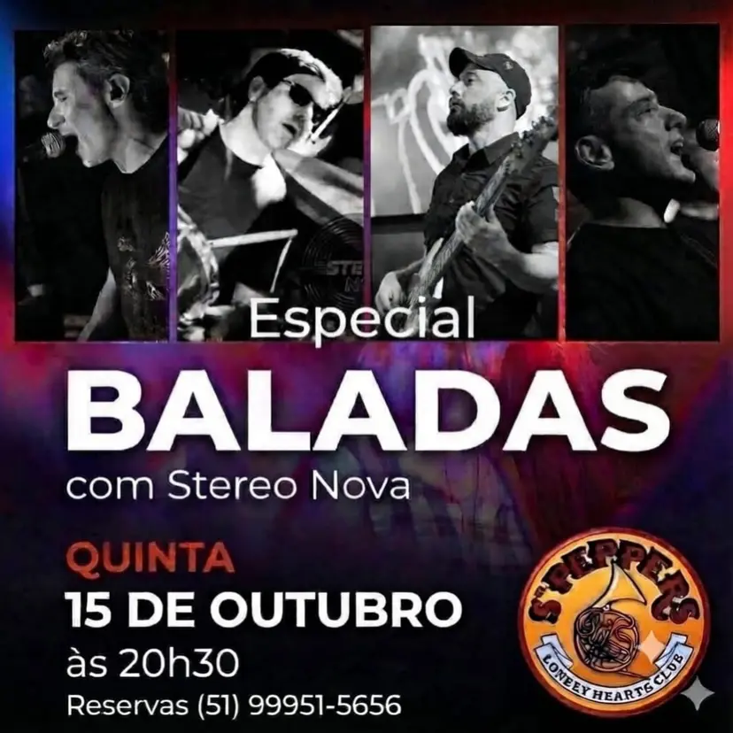 Flyer de Banda Stereo Nova