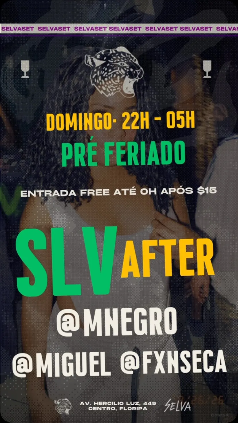 Flyer de M Negro, Fxnseca e Miguel Carahyba
