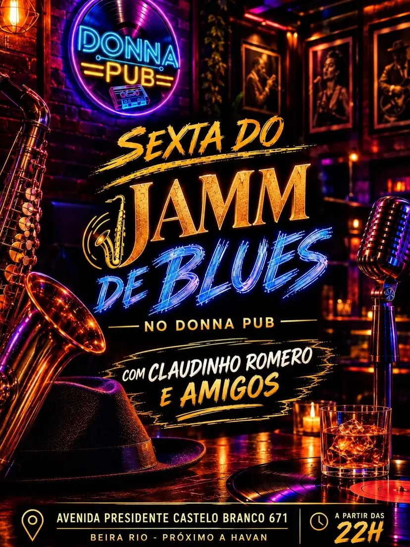 Flyer de Claudinho Romero e amigos