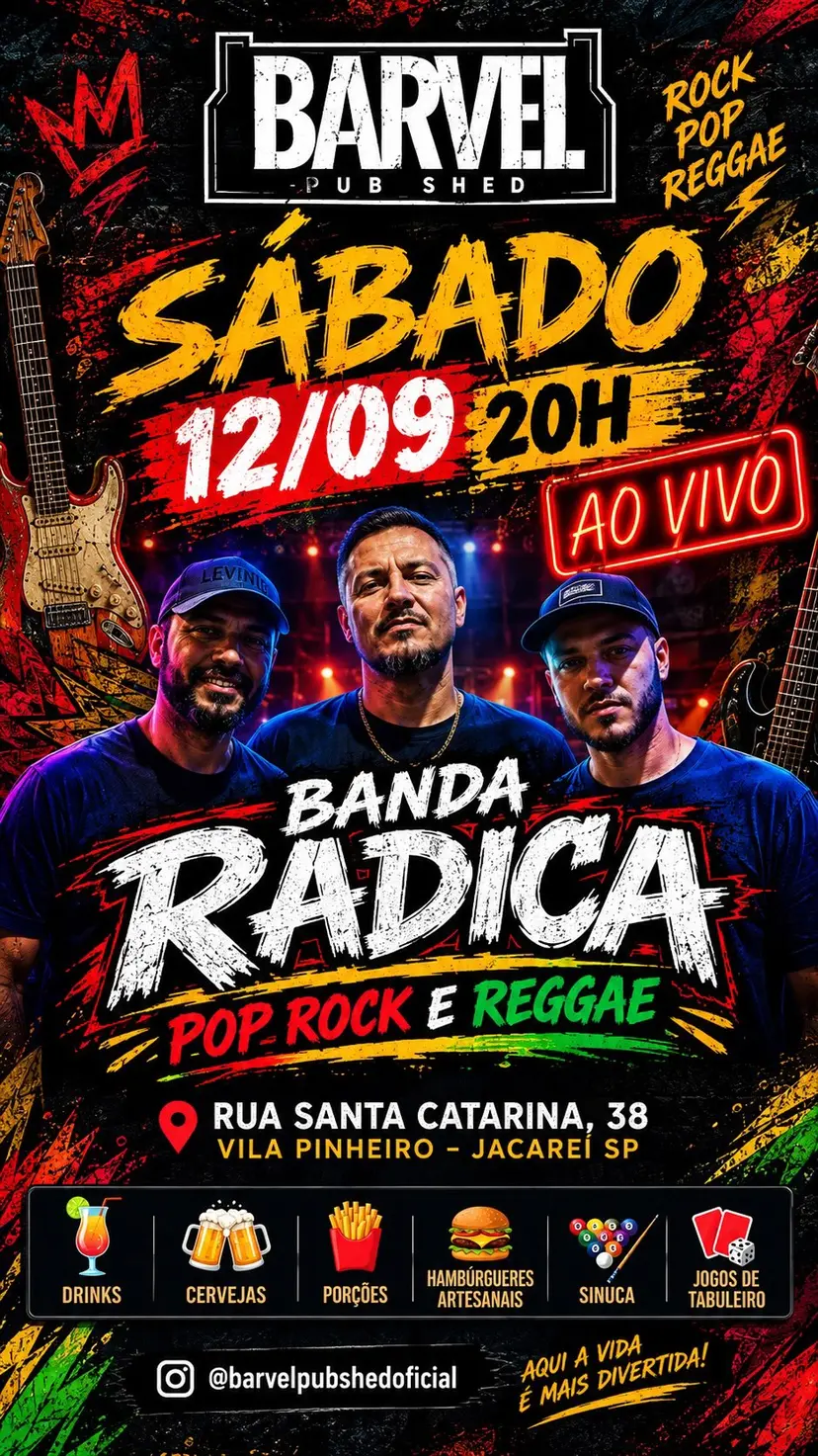 Flyer de Banda Rádica