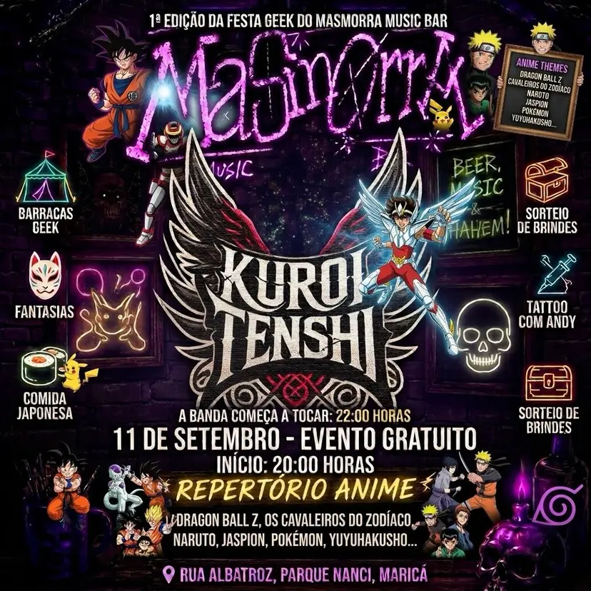 Flyer de Banda Kuroi Tenshi