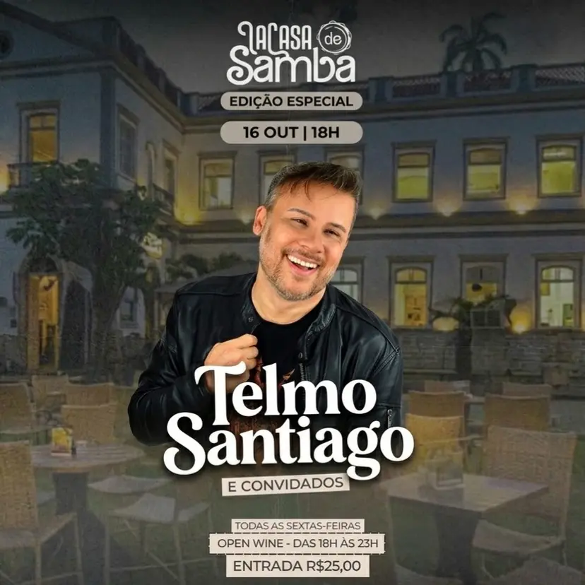 Flyer de Telmo Santiago e Convidados