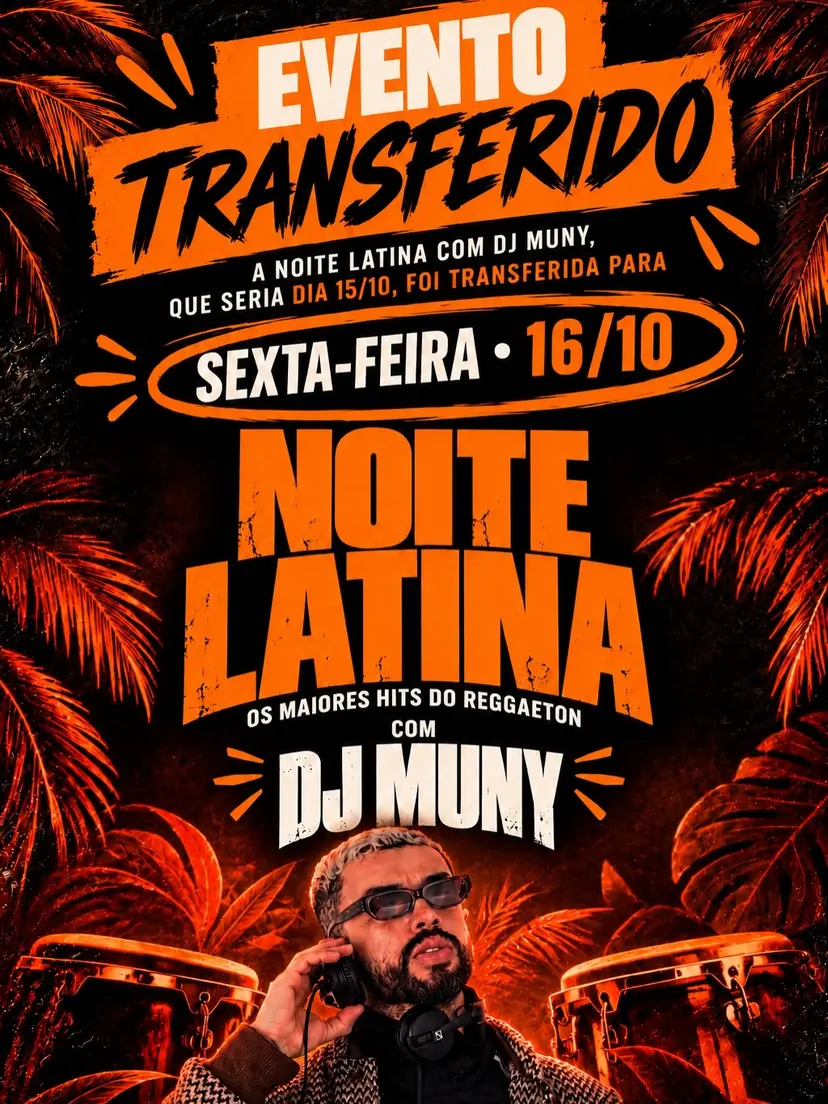 Flyer de DJ Muny
