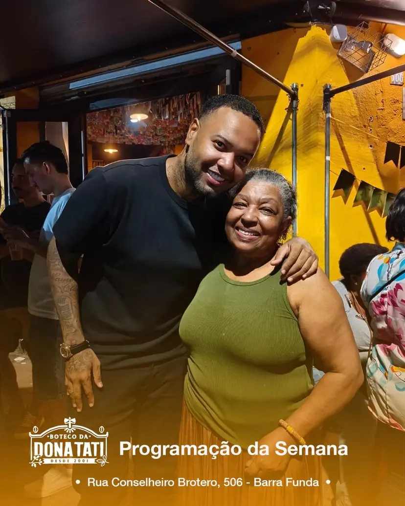 Flyer de Roda de Samba de Boteco e Marquinho China