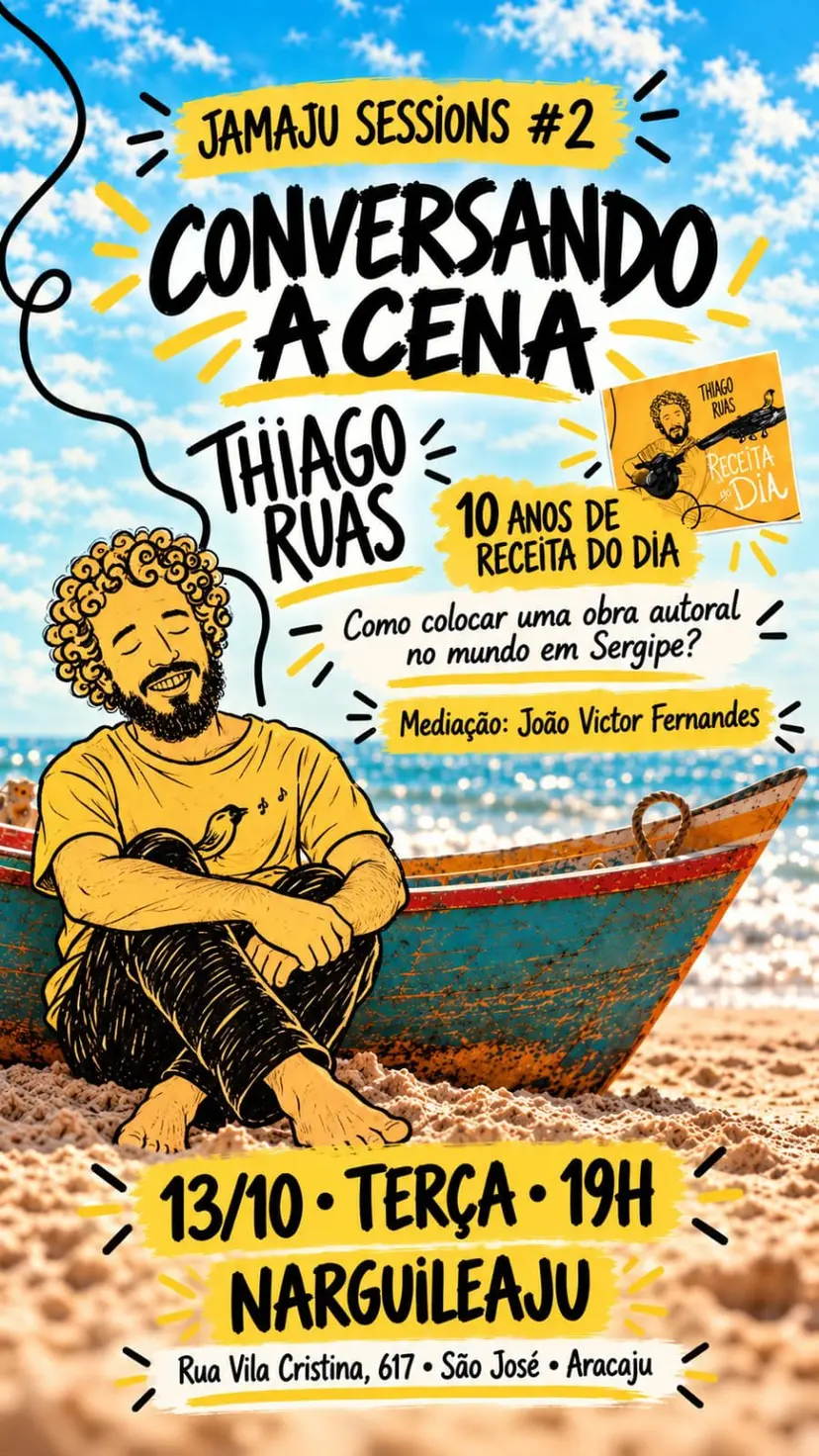 Flyer de Thiago Ruas, danyelnanume e mais 2 artistas