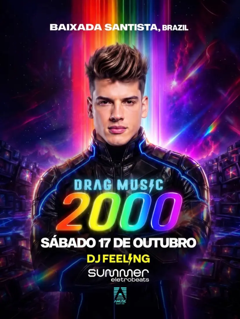 Flyer de Summer EletroBeats e DJ Feeling