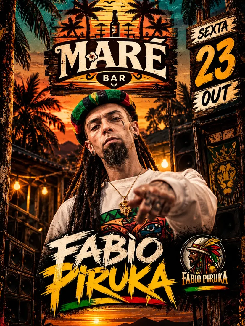 Flyer de Fabio Piruka