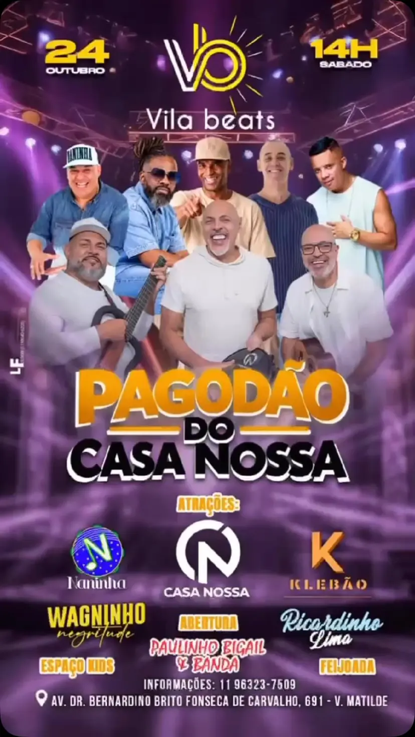 Flyer de Grupo Casa Nossa