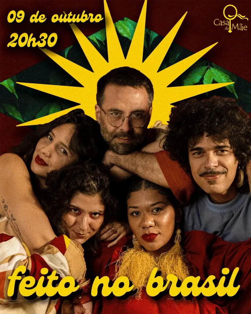 Flyer de Luíza Britto, Feito no Brasil e Rowney Scott