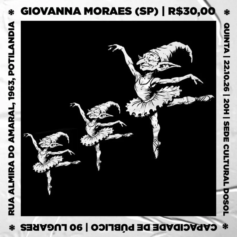 Flyer de Giovanna Moraes