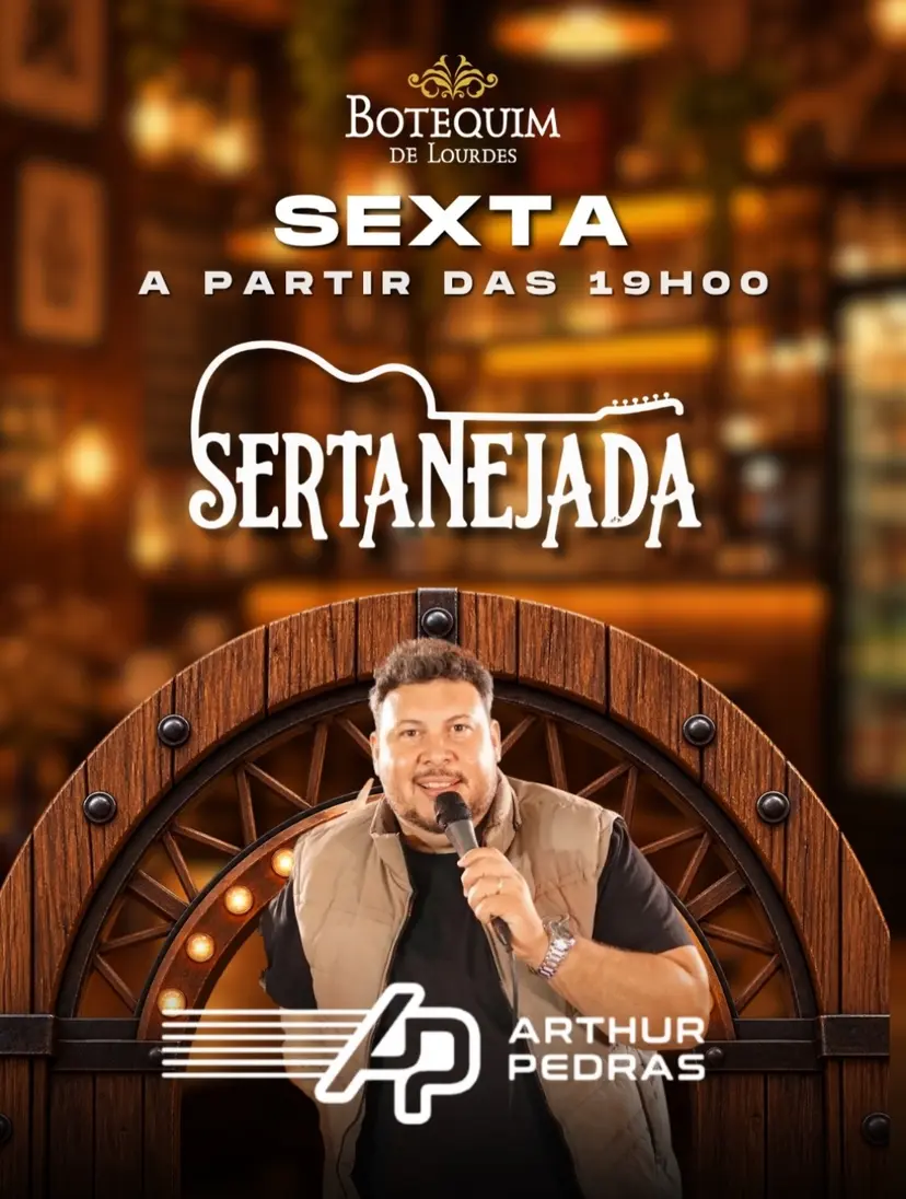 Flyer de Arthur Pedras