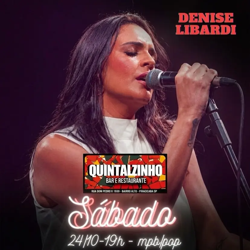 Flyer de Denise Libardi e Renan Pinto