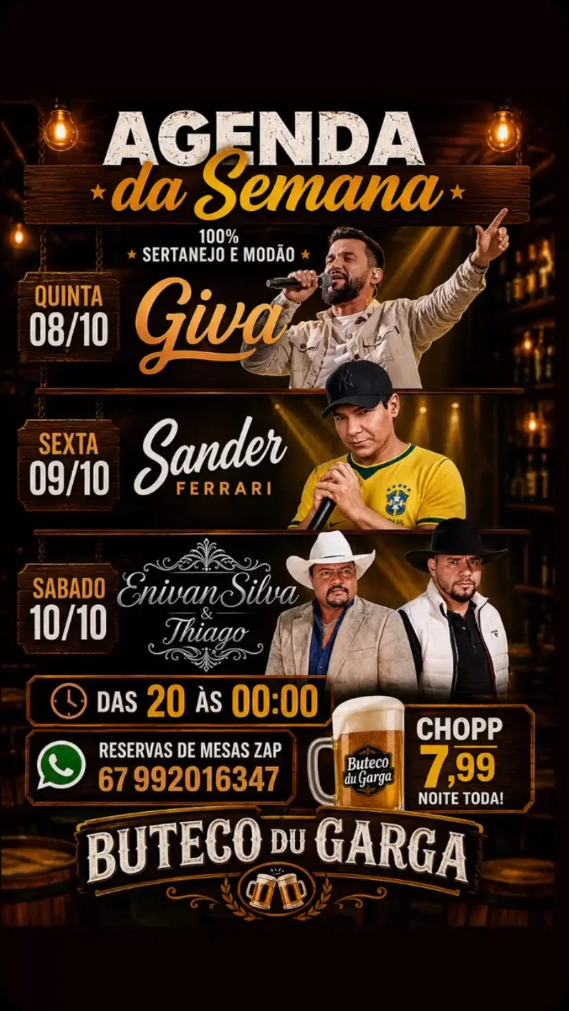 Flyer de Enivan Silva & Thiago