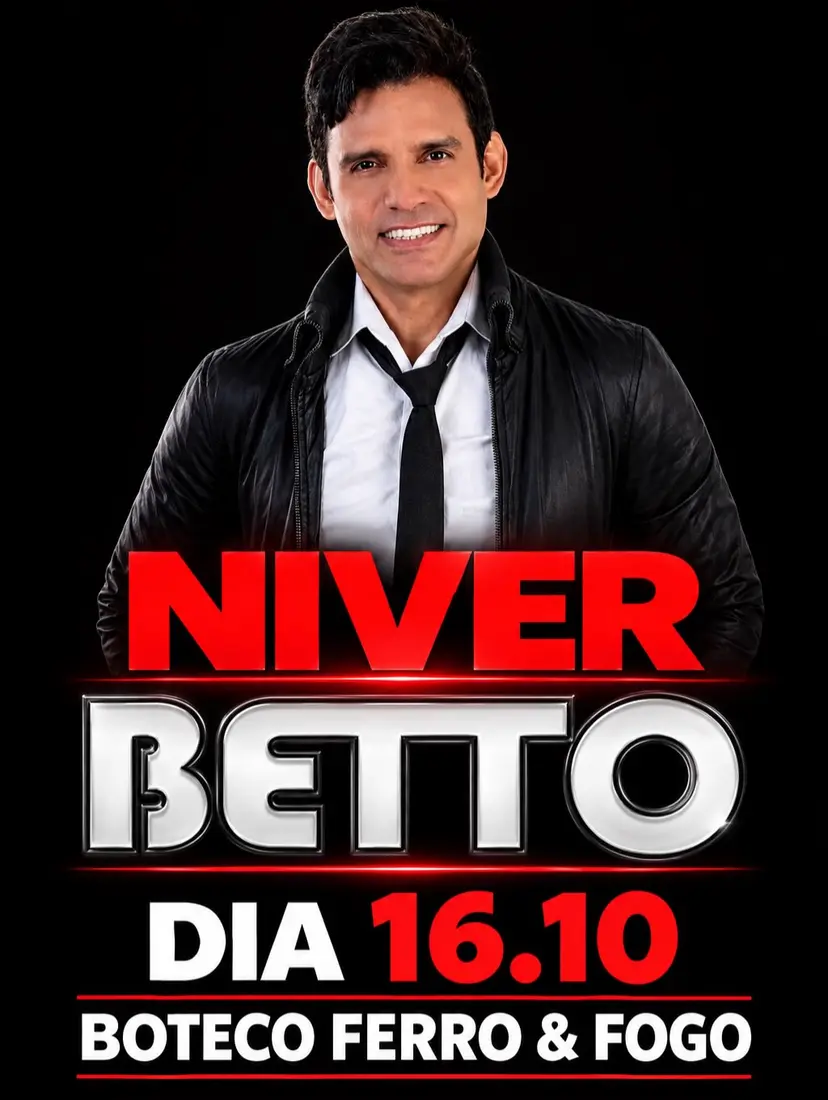 Flyer de Betto, Manoel Netto e Vim Comer Meu Bolinho