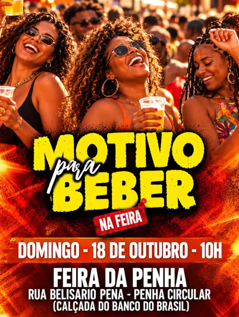 Flyer de Motivo pra Beber