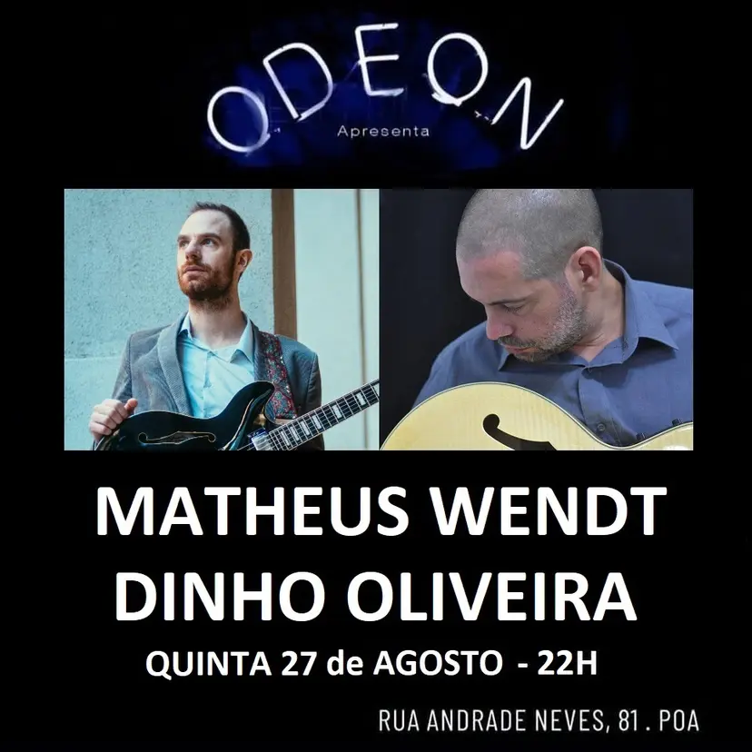 Flyer de Matheus Wendt e Dinho Oliveira