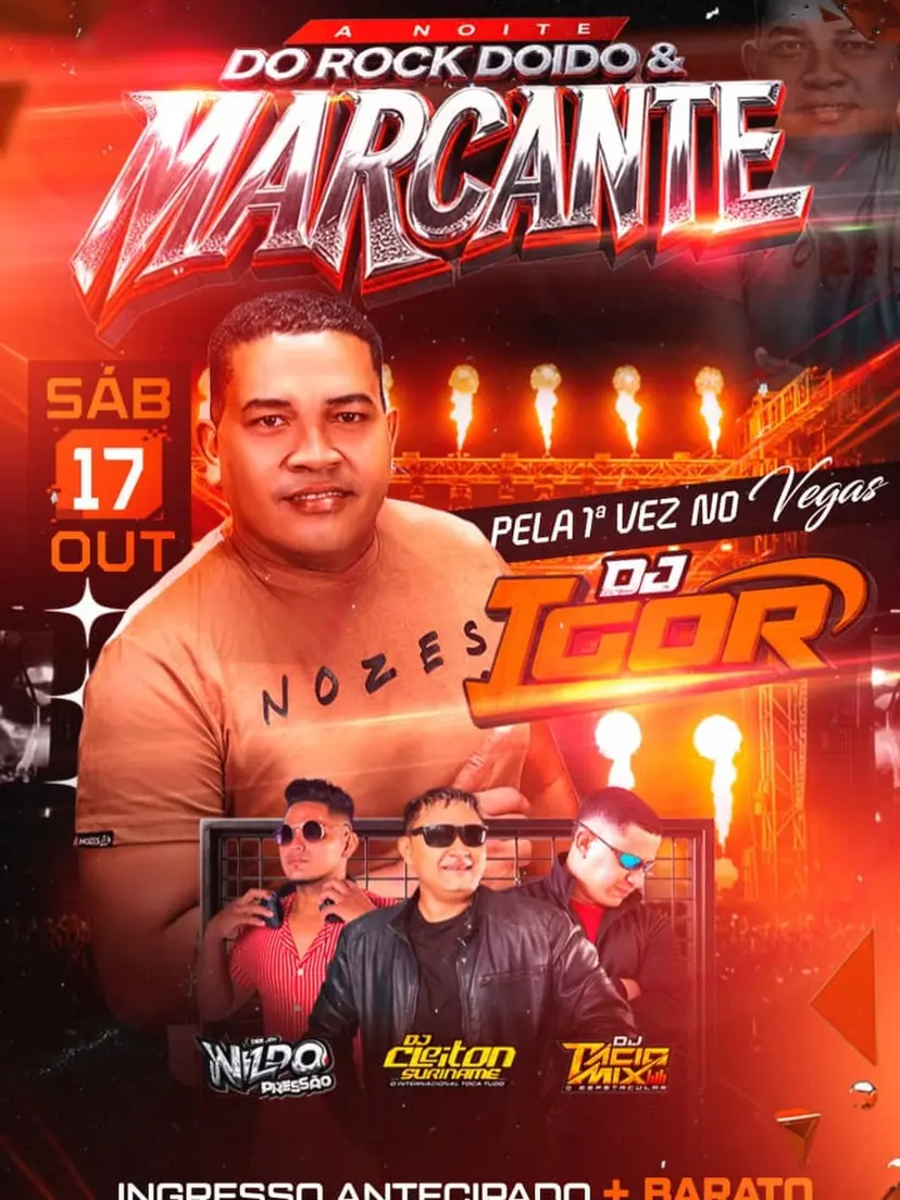 Flyer de Dj Cleiton e DJ Tacia