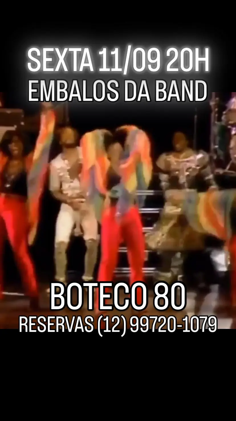 Flyer de Os Embalos da Band