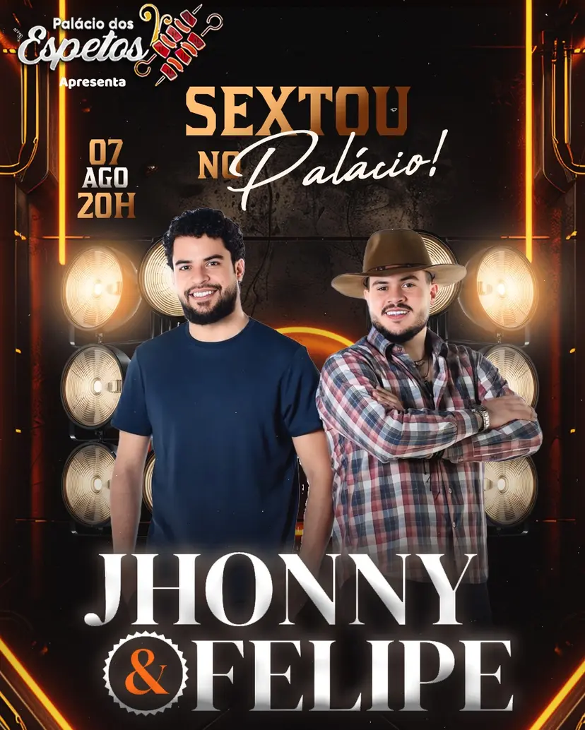 Flyer de Jhonny e Felipe