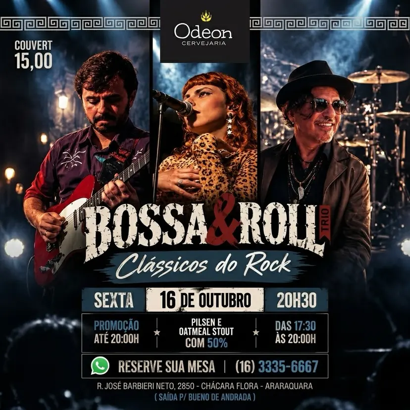 Flyer de Bossa & Roll Trio