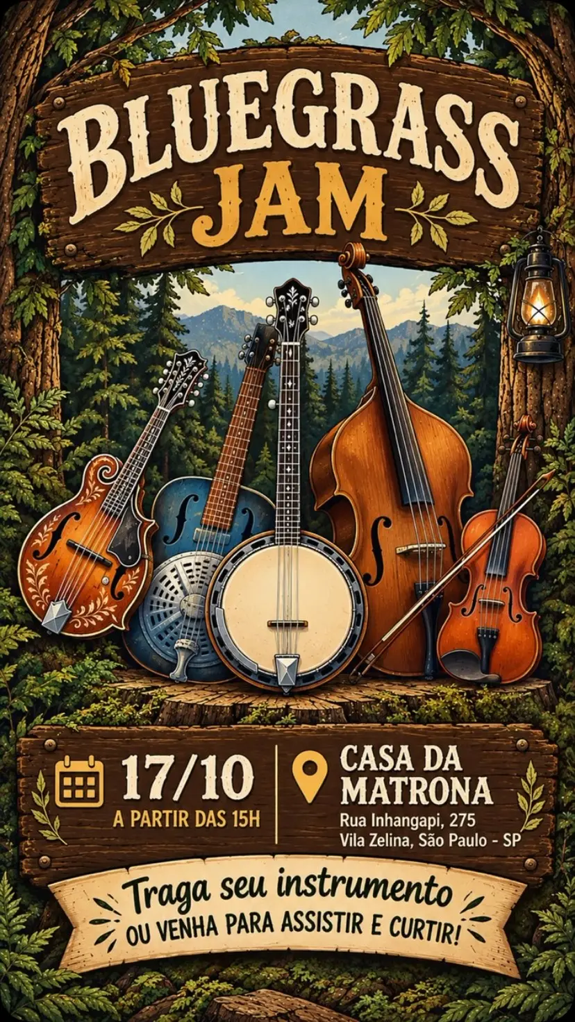 Flyer de Bluegrass Jam