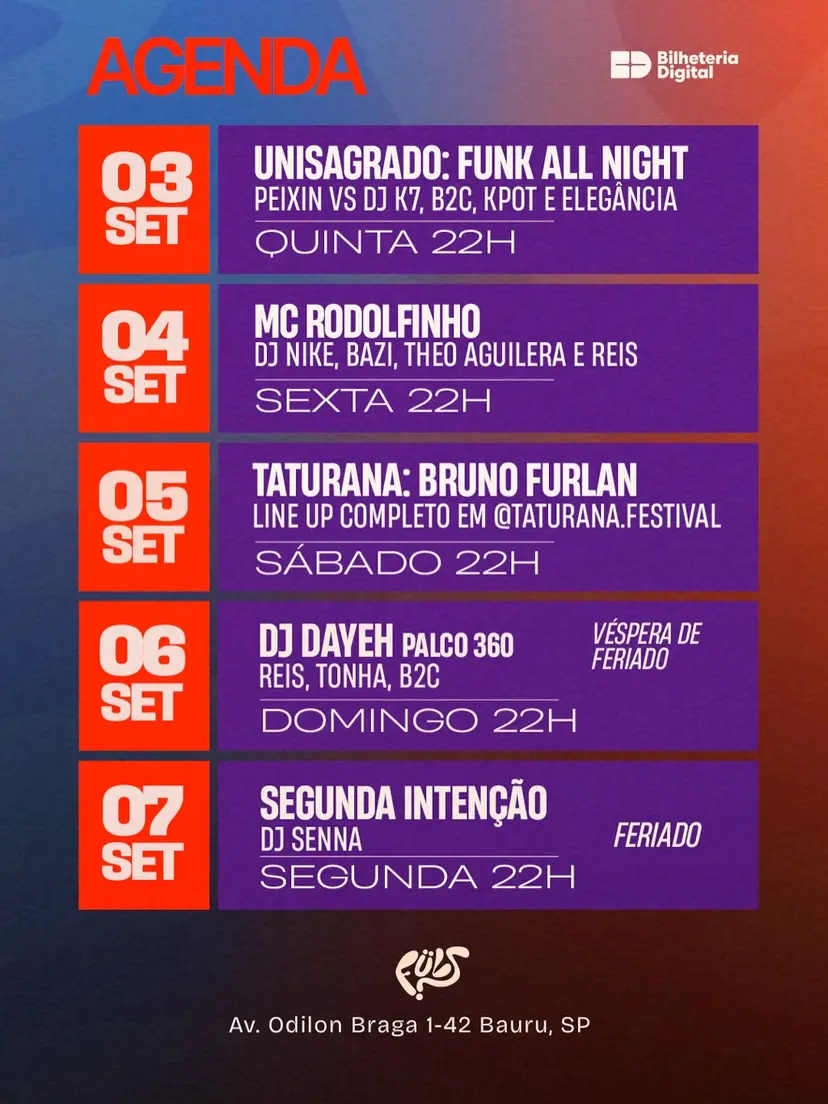 Flyer de Gabriela Dayeh, Reis, Tonha, B2C e DAYEH