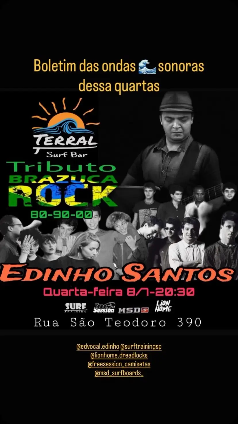 Flyer de Edinho Santos